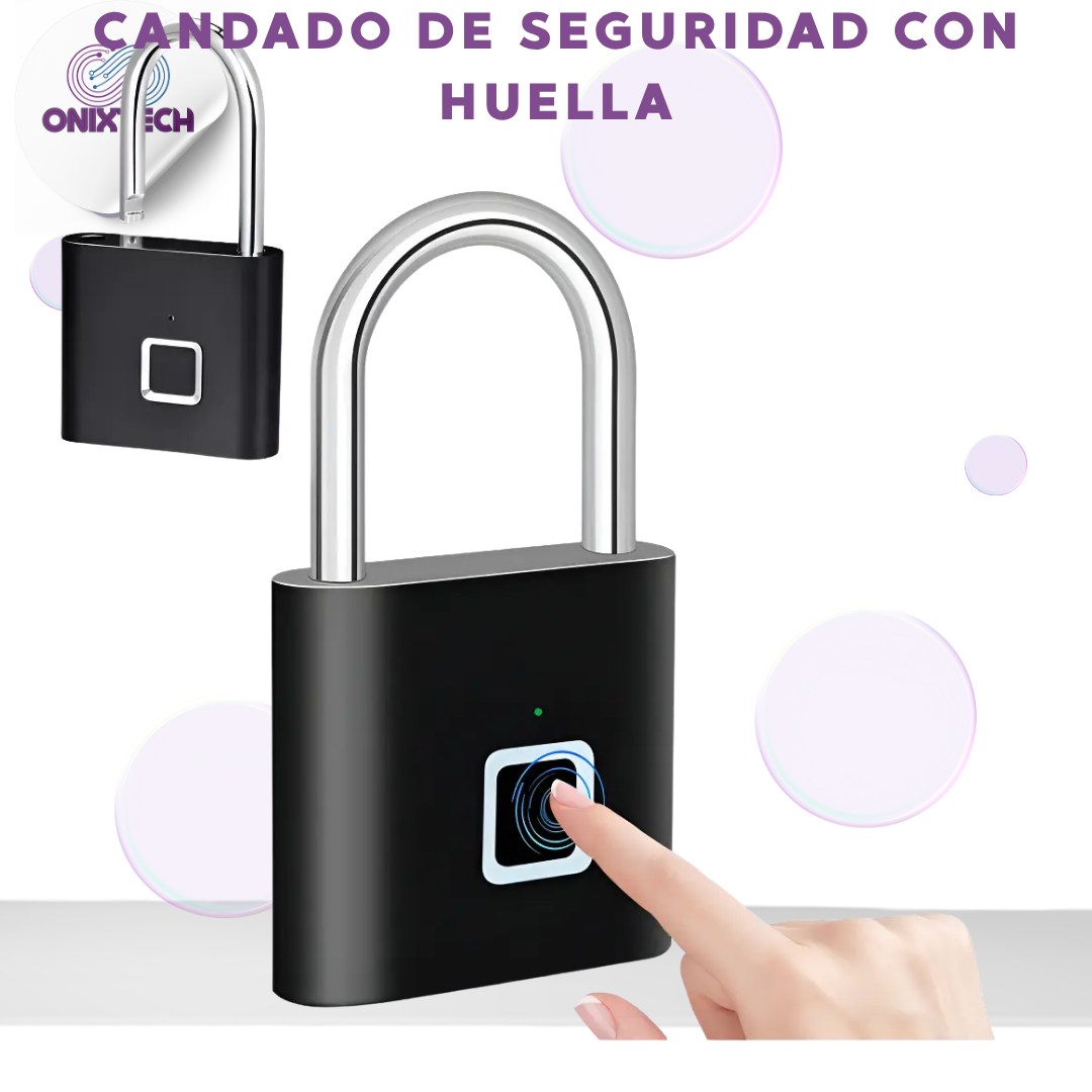 CANDADO DE SEGURIDAD CON HUELLA